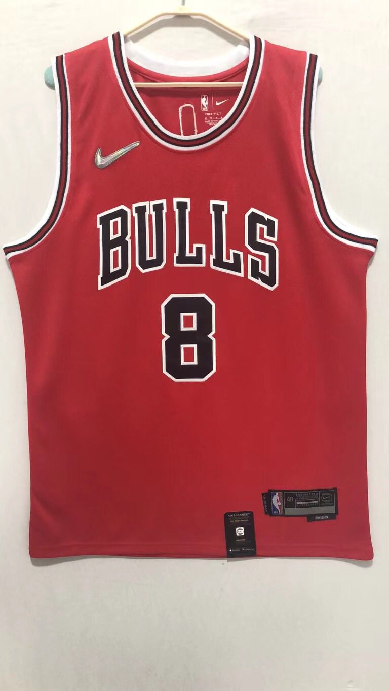 2022 Men Chicago Bulls #8 Lavine Red NBA Nike Jerseys